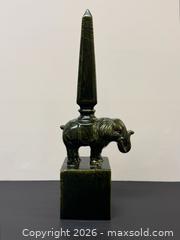 MaxSold Auction: Vintage Italian Glazed Green Ceramic Obelisk with an Elephant - Toronto (Ontario, Canada) PARTNER MANAGED Estate Sale Online Auction - Edmond Avenue