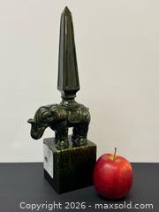 MaxSold Auction: Vintage Italian Glazed Green Ceramic Obelisk with an Elephant - Toronto (Ontario, Canada) PARTNER MANAGED Estate Sale Online Auction - Edmond Avenue