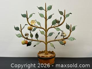 MaxSold Auction: Vintage Italian Tole Espalier Apple Fruit Tree Sculpture - Toronto (Ontario, Canada) PARTNER MANAGED Estate Sale Online Auction - Edmond Avenue