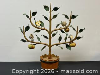 MaxSold Auction: Vintage Italian Tole Espalier Apple Fruit Tree Sculpture - Toronto (Ontario, Canada) PARTNER MANAGED Estate Sale Online Auction - Edmond Avenue