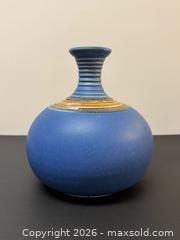 MaxSold Auction: Vintage Mayta Markson Stoneware Lidded Vase in Indigo Blue - Toronto (Ontario, Canada) PARTNER MANAGED Estate Sale Online Auction - Edmond Avenue