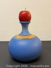 MaxSold Auction: Vintage Mayta Markson Stoneware Lidded Vase in Indigo Blue - Toronto (Ontario, Canada) PARTNER MANAGED Estate Sale Online Auction - Edmond Avenue
