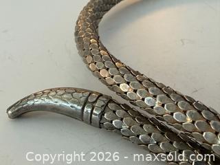 MaxSold Auction: Vintage Metal Mesh Snake Choker Necklace - Toronto (Ontario, Canada) PARTNER MANAGED Estate Sale Online Auction - Edmond Avenue