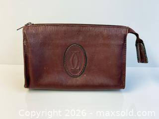 MaxSold Auction: Vintage Must de Cartier Leather Toiletry Bag c.1980’s  - Toronto (Ontario, Canada) PARTNER MANAGED Estate Sale Online Auction - Edmond Avenue