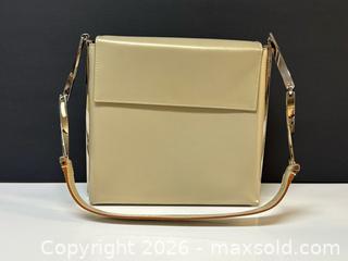 MaxSold Auction: Vintage Salvatore Ferragamo Women’s Leather Handbag with Chrome Metal Strap - Toronto (Ontario, Canada) PARTNER MANAGED Estate Sale Online Auction - Edmond Avenue