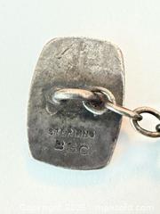 MaxSold Auction: Vintage Sterling Silver Cufflinks Inlaid Stone - Toronto (Ontario, Canada) PARTNER MANAGED Estate Sale Online Auction - Edmund Avenue