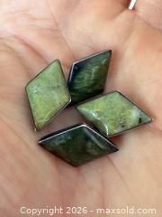 MaxSold Auction: Vintage Sterling Silver + Jade Cufflinks - Toronto (Ontario, Canada) PARTNER MANAGED Estate Sale Online Auction - Edmond Avenue