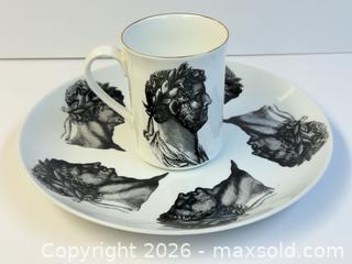 MaxSold Auction: Vintage Timney-Fowler Plate + Mug with Neoclassical Roman Male Busts - Toronto (Ontario, Canada) PARTNER MANAGED Estate Sale Online Auction - Edmond Avenue