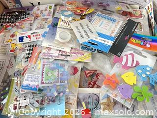 MaxSold Auction: Assorted Craft Stickers, Foam Decorations & Embellishments - 100+ pcs - Woodstock (Ontario, Canada) PARTNER MANAGED Downsizing Online Auction - Buller Street