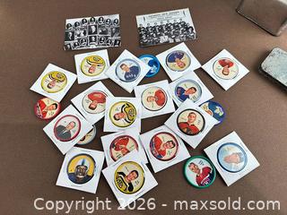 MaxSold Auction: Vintage 1961-62 Hockey Player Discs Lot with Team Cards & Tin - Woodstock (Ontario, Canada) PARTNER MANAGED Downsizing Online Auction - Buller Street