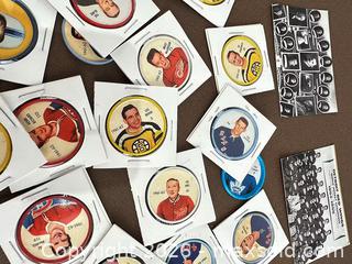 MaxSold Auction: Vintage 1961-62 Hockey Player Discs Lot with Team Cards & Tin - Woodstock (Ontario, Canada) PARTNER MANAGED Downsizing Online Auction - Buller Street
