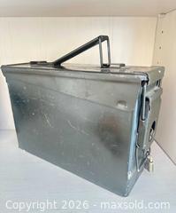 MaxSold Auction: Military-Style Olive Drab Steel Box - Kingston (Ontario, Canada) PARTNER MANAGED Downsizing Online Auction - Burbrook Road