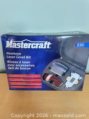 MaxSold Auction: NEW in Box MASTERCRAFT Hawkeye Laser Level Kit - Kingston (Ontario, Canada) PARTNER MANAGED Downsizing Online Auction - Burbrook Road