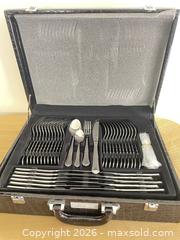 MaxSold Auction: NEW STOKES 84 piece Stainless Steel Flatware set Cutlery in Box - Kingston (Ontario, Canada) PARTNER MANAGED Downsizing Online Auction - Burbrook Road