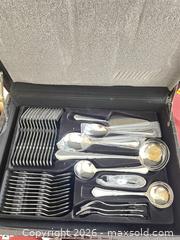 MaxSold Auction: NEW STOKES 84 piece Stainless Steel Flatware set Cutlery in Box - Kingston (Ontario, Canada) PARTNER MANAGED Downsizing Online Auction - Burbrook Road