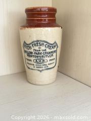 MaxSold Auction: Willow Park Creamery Stoneware Cream Jar / Crock - Kingston (Ontario, Canada) PARTNER MANAGED Downsizing Online Auction - Burbrook Road