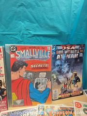 MaxSold Auction: DC Comics, aquaman, guy Gardner, superman, cops, smallville and more - Elgin (Ontario, Canada) SELLER MANAGED Downsizing Online Auction - Main Street