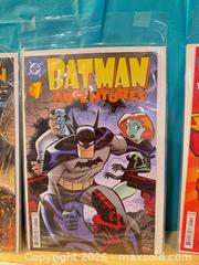 MaxSold Auction: DC first issues - Batman, the flash, superman, the spectres Harley Quinn  - Elgin (Ontario, Canada) SELLER MANAGED Downsizing Online Auction - Main Street