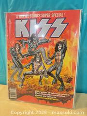 MaxSold Auction: Marvel comics KISS special, small tape repair on bottom left  - Elgin (Ontario, Canada) SELLER MANAGED Downsizing Online Auction - Main Street