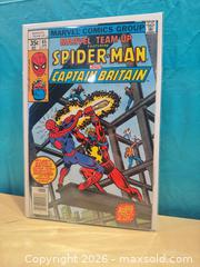 MaxSold Auction: Marvel Team-up 65 Spider-man and captain Britain  - Elgin (Ontario, Canada) SELLER MANAGED Downsizing Online Auction - Main Street