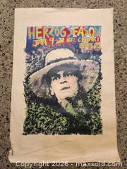 MaxSold Auction: Werner Herzog - 1983 Herzog Season Poster, Screened, London - Toronto (Ontario, Canada) SELLER MANAGED Downsizing Online Auction - Grenadier Road