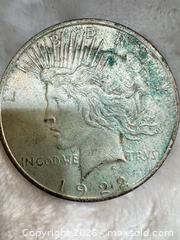 MaxSold Auction: 1922 U.S. Peace Silver Dollar Coin  - Toronto (Ontario, Canada) SELLER MANAGED Estate Sale Online Auction -Wellesley Street East