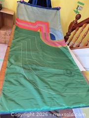 MaxSold Auction: Abstract Modernist Printed Nylon Banner, 1970s – In the Style of Takao Tanabe - Toronto (Ontario, Canada) SELLER MANAGED Estate Sale Online Auction -Wellesley Street East