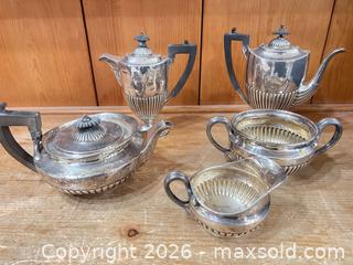 MaxSold Auction: Mixed Georgian & Early Victorian English Silver Tea & Coffee Service (5 Pieces)  - Toronto (Ontario, Canada) SELLER MANAGED Estate Sale Online Auction -Wellesley Street East