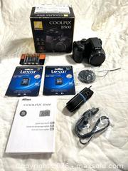 MaxSold Auction: Nikon Coolpix B500 Digital Camera with Accessories and Original Box - Toronto (Ontario, Canada) SELLER MANAGED Estate Sale Online Auction -Wellesley Street East