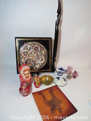 MaxSold Auction: Assorted Trinkets Lot with 3 Matryoshka Dolls, Glass & Brass - Toronto (Ontario, Canada) PARTNER MANAGED Downsizing Online Auction - Research Road (STORAGE)
