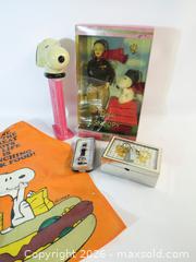 MaxSold Auction: BARBI & SNOOPY COLLECTIBLE SET WITH LARGE PEZ DISPENSER & MORE - Toronto (Ontario, Canada) PARTNER MANAGED Downsizing Online Auction - Research Road (STORAGE)