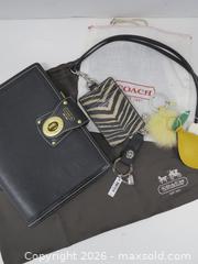 MaxSold Auction: Coach Leather Folio, Card Holder, Keychain & Charms Lot - Toronto (Ontario, Canada) PARTNER MANAGED Downsizing Online Auction - Research Road (STORAGE)