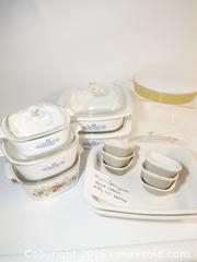 MaxSold Auction: LARGE LOT OF VINTAGE CORNINGWARE - Toronto (Ontario, Canada) PARTNER MANAGED Downsizing Online Auction - Research Road (STORAGE)