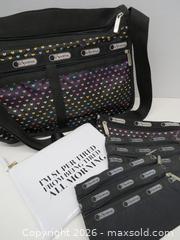 MaxSold Auction: LeSportsac Shoulder Tote with Multiple Zip Pouches & White Clutch - Toronto (Ontario, Canada) PARTNER MANAGED Downsizing Online Auction - Research Road (STORAGE)