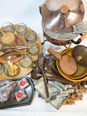 MaxSold Auction: MID CENTURY FONDUE LOT & TIMU SPARTENAVA CANDLE HOLDERS - Toronto (Ontario, Canada) PARTNER MANAGED Downsizing Online Auction - Research Road (STORAGE)