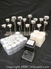 MaxSold Auction: Multi-Stem Chrome Tealight Holder with Pack of Tealights - Toronto (Ontario, Canada) PARTNER MANAGED Downsizing Online Auction - Research Road (STORAGE)