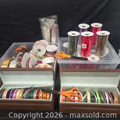 MaxSold Auction: RIBBONS & BOWS AND GIFTING ACCESSORIES/FISKAR SCISSORS - Toronto (Ontario, Canada) PARTNER MANAGED Downsizing Online Auction - Research Road (STORAGE)