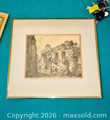 MaxSold Auction: Antique Architectural Ruins Print – European Street Scene - Newmarket (Ontario, Canada) SELLER MANAGED Downsizing Online Auction -  Brimson Drive (STORAGE)