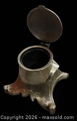 MaxSold Auction: Antique Metal Inkwell with Hinged Lid – Classical Claw-Foot Design - Newmarket (Ontario, Canada) SELLER MANAGED Downsizing Online Auction -  Brimson Drive (STORAGE)