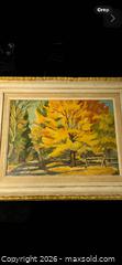 MaxSold Auction: Autumn Landscape Oil Painting – Framed Vintage Piece - Newmarket (Ontario, Canada) SELLER MANAGED Downsizing Online Auction -  Brimson Drive (STORAGE)