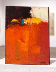 MaxSold Auction: “Crimson Horizon” — Original Abstract Acrylic by Karola Steinbrecher - Newmarket (Ontario, Canada) SELLER MANAGED Downsizing Online Auction -  Brimson Drive (STORAGE)
