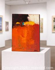 MaxSold Auction: “Crimson Horizon” — Original Abstract Acrylic by Karola Steinbrecher - Newmarket (Ontario, Canada) SELLER MANAGED Downsizing Online Auction -  Brimson Drive (STORAGE)