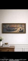 MaxSold Auction: Elegant Venetian Gondola Scene — Signed Roy Avis  - Newmarket (Ontario, Canada) SELLER MANAGED Downsizing Online Auction -  Brimson Drive (STORAGE)