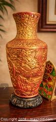 MaxSold Auction: Gold Plaster/Resin Asian Motif Vase, 8–12 in - Newmarket (Ontario, Canada) SELLER MANAGED Downsizing Online Auction -  Brimson Drive (STORAGE)
