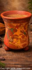 MaxSold Auction: Hand-Painted Mesoamerican-Style Ceramic Vessel (Tripod Form - Newmarket (Ontario, Canada) SELLER MANAGED Downsizing Online Auction -  Brimson Drive (STORAGE)