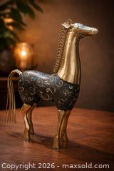 MaxSold Auction: Handcrafted Metal Horse Sculpture – Artisan Folk Art Decor - Newmarket (Ontario, Canada) SELLER MANAGED Downsizing Online Auction -  Brimson Drive (STORAGE)