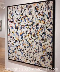 MaxSold Auction: Large Contemporary Abstract Expressionist Print – Framed - Newmarket (Ontario, Canada) SELLER MANAGED Downsizing Online Auction -  Brimson Drive (STORAGE)