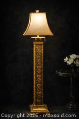 MaxSold Auction: Monumental 72” Gilded Column Floor Lamp – Hollywood Regency / Neoclassical Statement - Newmarket (Ontario, Canada) SELLER MANAGED Downsizing Online Auction -  Brimson Drive (STORAGE)