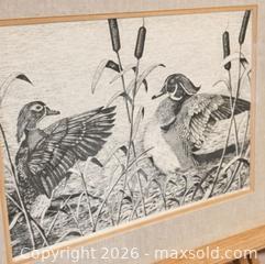 MaxSold Auction: Numbered Limited Edition Framed Print in Light Oak Frame - Newmarket (Ontario, Canada) SELLER MANAGED Downsizing Online Auction -  Brimson Drive (STORAGE)