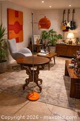 MaxSold Auction: Orange Atomic-Style Floor Lamp – Pure 1950s Space-Age Design - Newmarket (Ontario, Canada) SELLER MANAGED Downsizing Online Auction -  Brimson Drive (STORAGE)